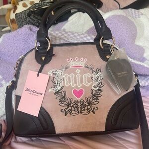 Juicy Couture Dusty Blush / Chocolate Bag NWT